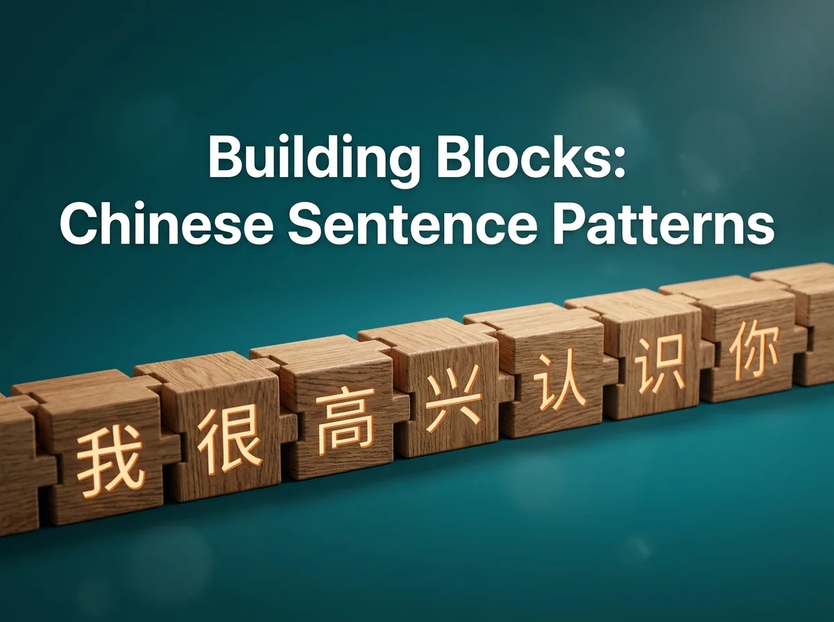 Building Blocks: Chinese Sentence Patterns - TypingMandarin